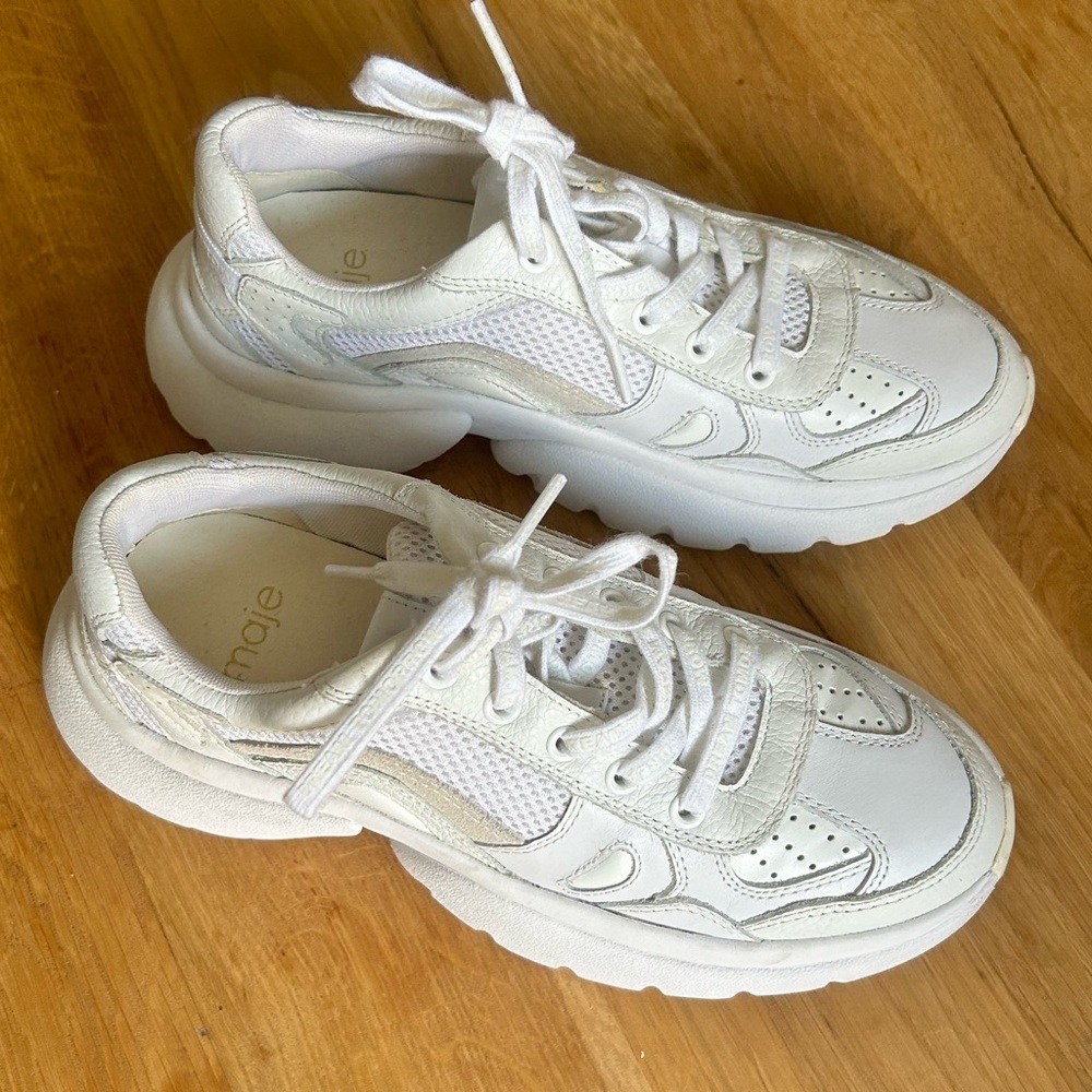MAJE Paris W20 Chunky White Sneaker size 39